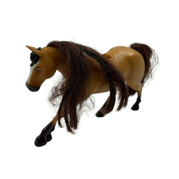 Toy Plastic Horses Lot of 4 Plastic Western Pretend Play Horses Blonde Brown - Picture 5 of 11